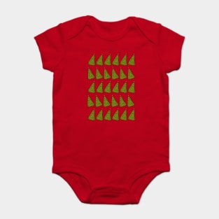 Pattern of Christmas Trees Baby Bodysuit